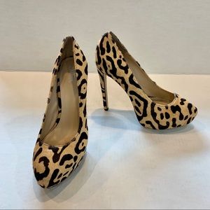 Wittner Australia Leopard print pony hair heels